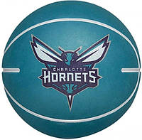 Мяч баскетбольный Wilson NBA DRIBBLER BSKT CHAR HORNETS size 1 (WTB1100PDQCHA)