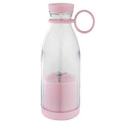 Портативний бездротовий блендер пляшка для смузі JuicyCup 214 350 мл Рожевий