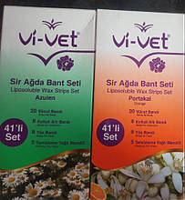 Уценка! Воскові смужки для депіляції,
Vi-Vet Liposoluble Wax Strips Set, цена за 1 набор. Термін 10/22