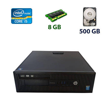 Комп'ютер HP EliteDesk 800 G1 SFF/ Core i5-4570/ 8 GB RAM/ 500 GB HDD/ HD 4600, фото 1