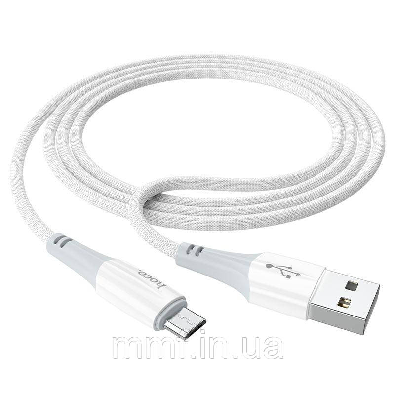 Кабель HOCO X70 Ferry charging data cable for Micro / white