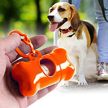 Диспенсер з пакетами PetDog DG-19 для прибирання за тваринами, Помаранчевий