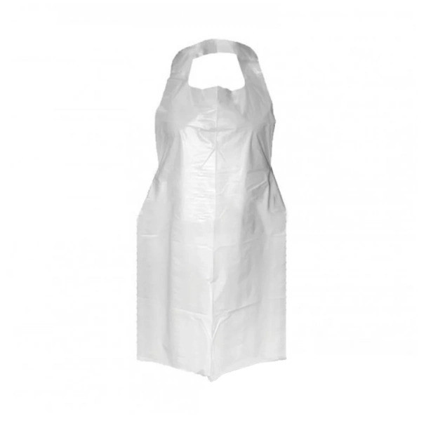 Фартух у пачці 70*110/9 (10*100 шт.) білий HDPE