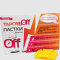 ТарганOff 6 шт приманка-ловушка для тараканов, муравьев, постельных клопов и блох