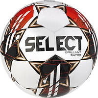 М'яч футбольний Select BRILLANT SUPER FIFA (HS) v23 білий, червоний Уні 5 361597-042 5