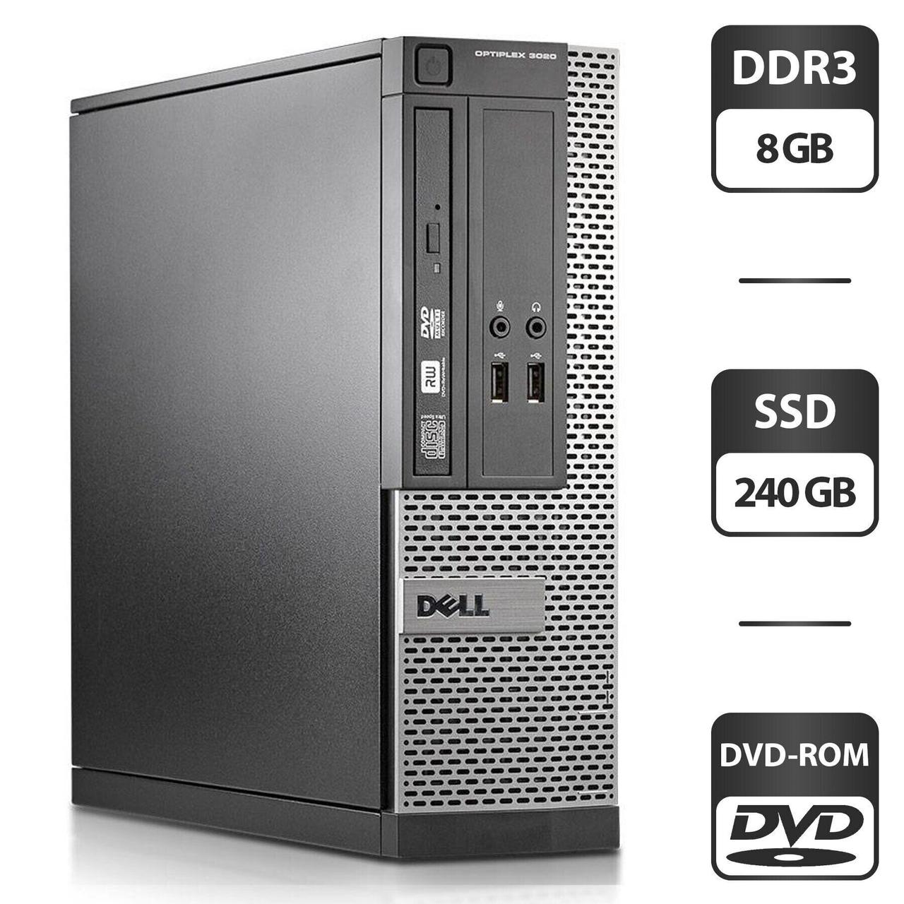 Комп'ютер Dell OptiPlex 3020 SFF/ Core i5-4590/ 8 GB RAM/ 240 GB