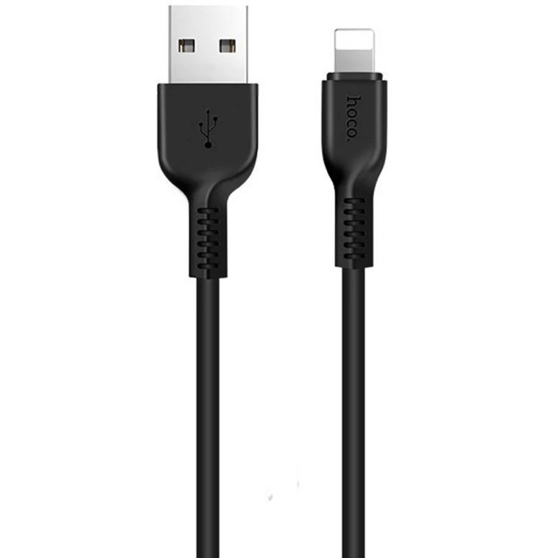 Кабель USB Hoco X20 Flash Charged Lightning 1m Black