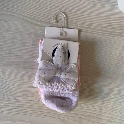 Шкарпеточки білі для дівчинки (5-6р) (YOLA.BABY.SHOP), фото 1