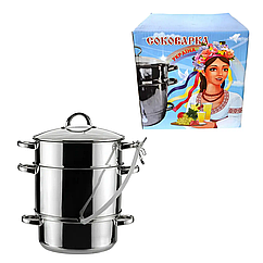 Соковарка Українка (нержавіюча сталь) 8л