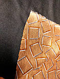 Тканина віскоза трикотажна стрейчева,  принт ромби на бежевому фоні , (1,60 м) №139, фото 4
