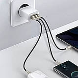 Мережевий зарядний пристрій Baseus Compact Quick Charger 2 USB + Type-C 30 W (CCXJ-E02) White, фото 5