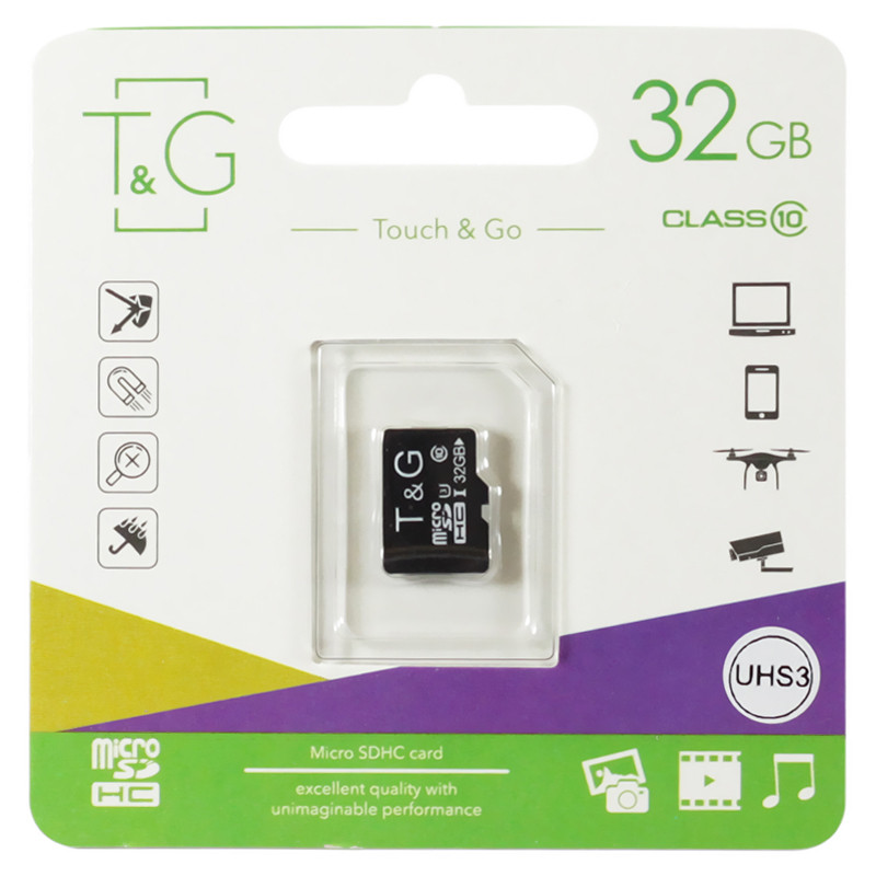 Memory card microSDHC 32Gb T&G (UHS-1)(Class 10)