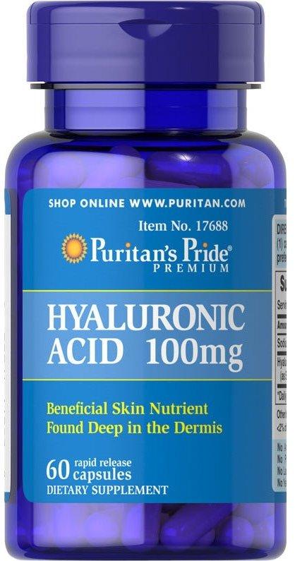 Гіалуронова кислота Puritan's Pride Hyaluronic Acid 100 mg 60 capsules