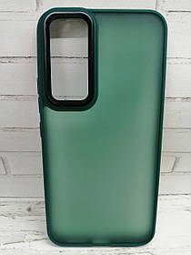 Чохол накладка для Samsung Galaxy A54 5G протиударний бампер Frosted зелений