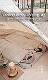 Спальний мішок з капюшоном Naturehike B400 NH21MSD11, бежевий, фото 10