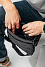 Сумка через плече із натуральної шкіри для чоловіка "Клапан" Чорний S248, фото 7
