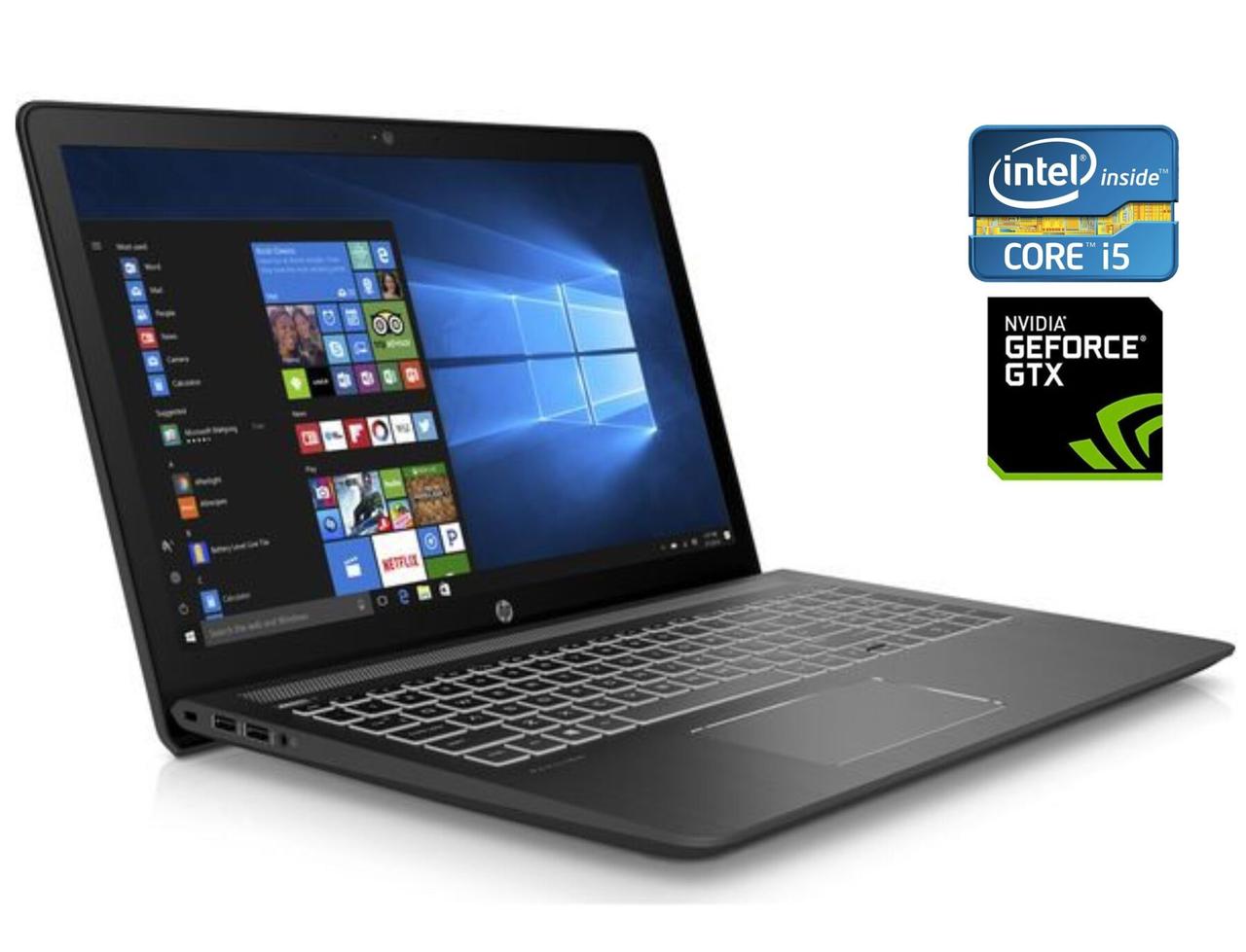 Ігровий ноутбук HP Pavilion 15-cb060sa / 15.6" (1920x1080) IPS / Intel Core i5-7300HQ (4 ядра по 2.5 -