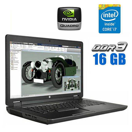 Мобільна робоча станція HP zBook 17 G2 / 17.3" (1920x1080) TN / Intel Core i7-4700MQ (4 (8) ядра по 2.4 —, фото 1