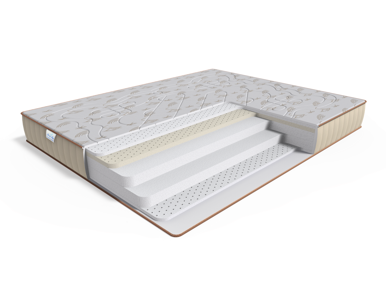 Безпружинний латексний матрац із різним ступенем жорсткості Diamond Даймонд Gold collection h 21 см Family Sleep, фото 1