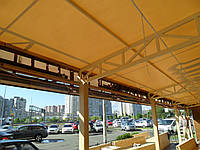 Навесы с крышей из ПВХ ткани для кафе и ресторанов