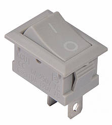 KCD1-101 Grey/Grey  Перемикач 1-клавішний сірий