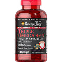 Тройная омега 3-6-9 Triple Omega 3-6-9 Maximum Strength 240 Softgels