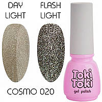 Гель-лак Toki Toki Cosmo 020, 5 мл, золотистый светоотражающий