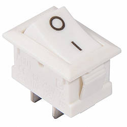 KCD1-101 White/White  Перемикач 1-клавішний білий