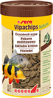 Sera Vipachips Nature корм у вигляді чіпсів для риб що мешкають коло дна 250 мл (90 г)