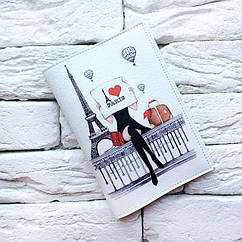 Обкладинка на паспорт Дівчина в Парижі