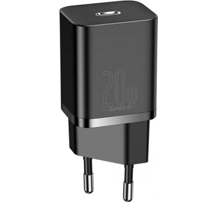 Блок зарядки Type C Baseus CCSUP-B01 Type-C QC 3A Black (SH020305), фото 1