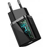 Блок зарядки Type C Baseus CCSUP-B01 Type-C QC 3A Black (SH020305), фото 2