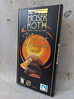 Шоколад экстра черный с шоколадным муссом и апельсиновым джемом Moser Roth Orange
