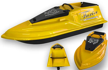 Прикормочний кораблик Фурія Шторм з GPS автопілотом  (V3_9+1) Червоний Жовтий