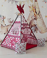 Вігвам та аксесуари великий ігровий намет для дітей курінь Новий Стиль БОН БОН Повний комплект!, фото 5