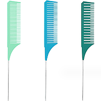 Комплект расчесок для мелирования Hots Professional Awesome Comb Mint/Blue/Green, 3 шт (HP9800, 3 шт (HP98002)