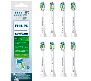 Змінні насадки на зубну щітку Philips W2 HX6064 SONICARE DIAMOND CLEAN 8шт Білі, фото 2