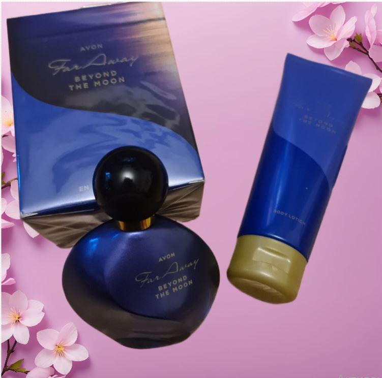 Парфумерна вода 50 мл+ лосьон 125 мл Far Away Beyond the Moon AVON для неї