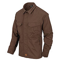 Рубашка вудсман WOODSMAN SHIRT Helikon-Tex EARTH BROWN/BLACK ЗЕМЛЯ КОРИЧНЕВЫЙ/ЧЕРНЫЙ