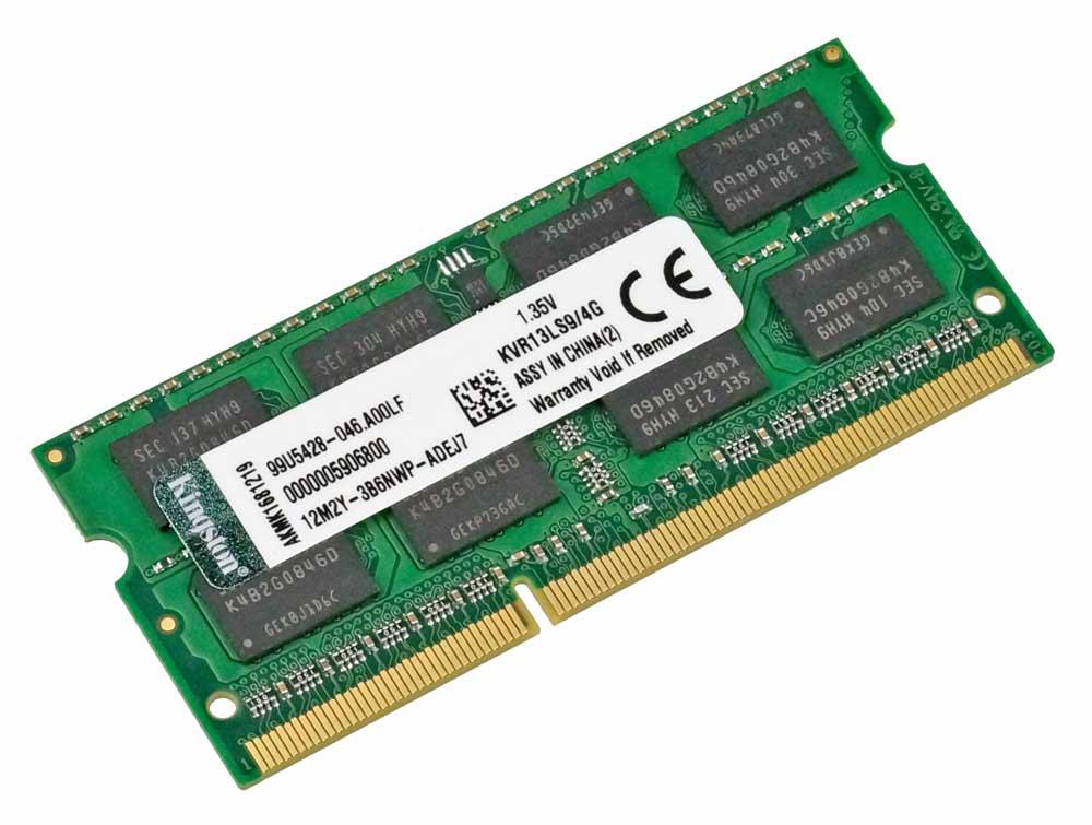 DDR3L SDRAM 4Gb 1333MHz 1.35v для ноутбука - оперативна пам'ять PC3L -10600 ДДР3Л 4 Гб 1333 KVR13LS9/4G