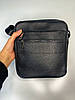 Чоловіча шкіряна сумка через плече на п'ять відділень "Detroit" Чорний S407, фото 4