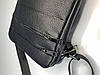 Чоловіча шкіряна сумка через плече на п'ять відділень "Detroit" Чорний S407, фото 9