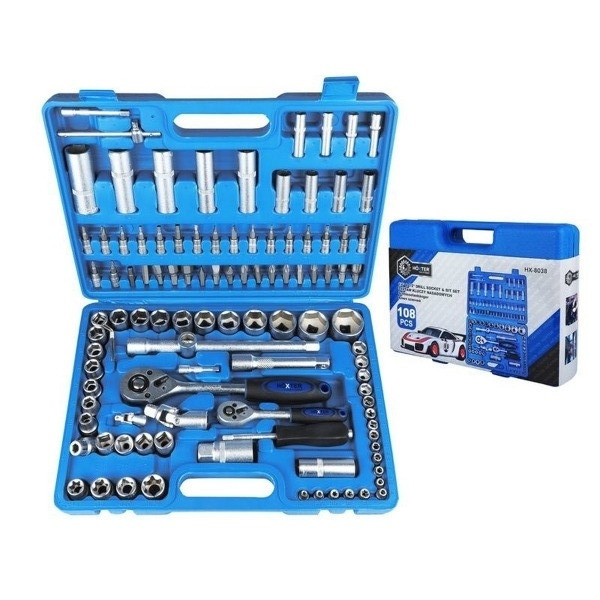 Набір інструментів автомобільний Hoxter HX-8038 на 108 предметів у кейсі