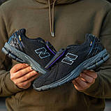Чоловічі / жіночі кросівки New Balance 1906R X Cordura Pocket Black, чорні шкіряні кросівки нью беланс M1906R ню беленс нб, NB, фото 2