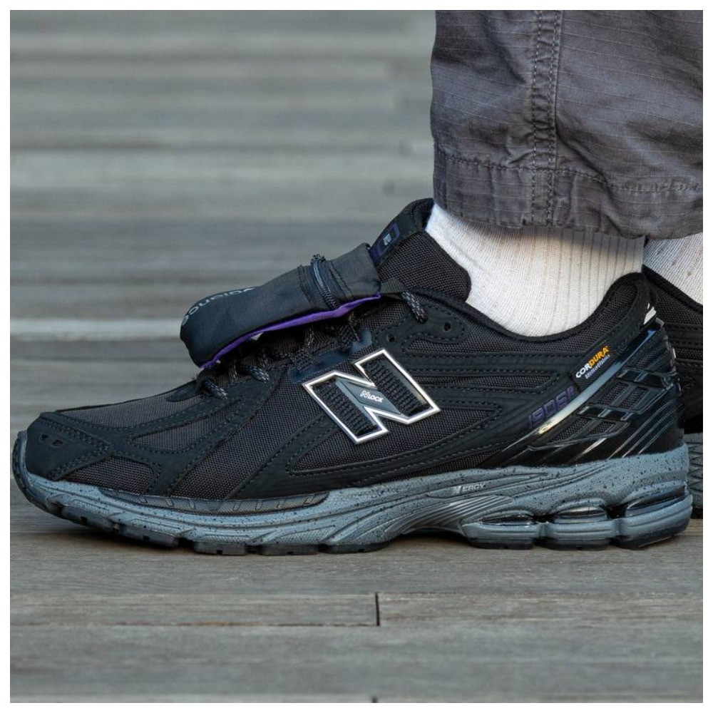 Чоловічі / жіночі кросівки New Balance 1906R X Cordura Pocket Black, чорні шкіряні кросівки нью беланс M1906R ню беленс нб, NB, фото 1