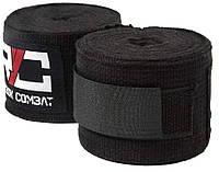 Бинти Reebok Combat Hand Wraps чорний Уні 180 (457,2 см)