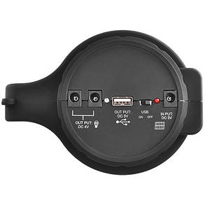Ліхтар переносний Luxury 5W панель 22 SMD ЗП 220 V з функцією Power bank YJ-2886 5500 мАч, фото 4