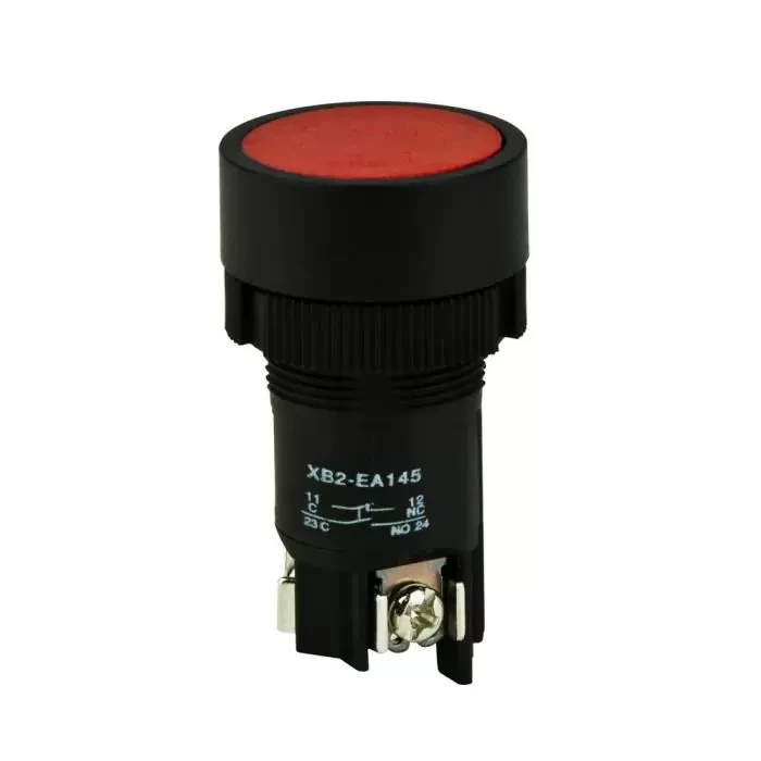 Кнопка ENERGIO LAY5-EA145 СТОП червона NO+NC, фото 1