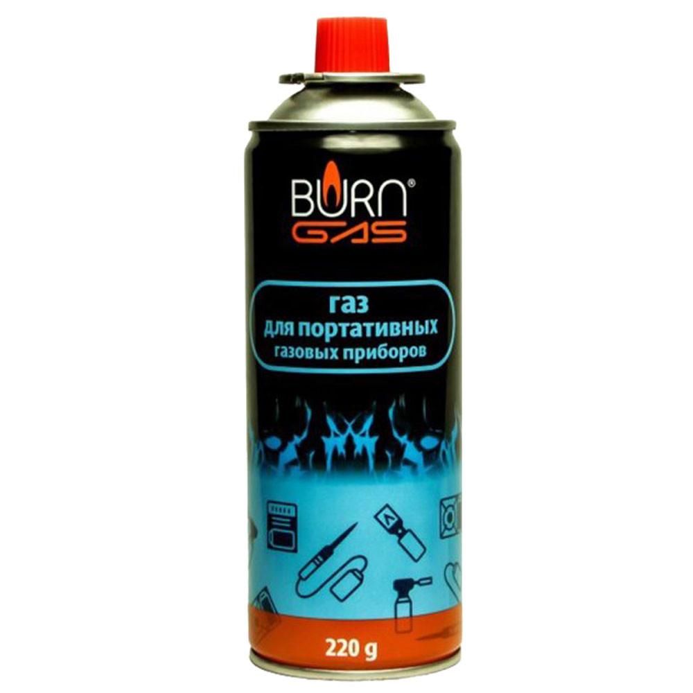 Балон газовий Burn з цанговим з'єднанням (220г), фото 1