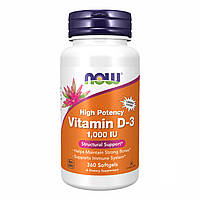 Витамин Д Now Foods Vitamin D-3 1000 IU 360 sgels